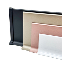 Plinthe Moderne en Alliage d'Aluminium Durable pour Escaliers, Cuisines et Hôtels - Bordure de Plinthe Personnalisée