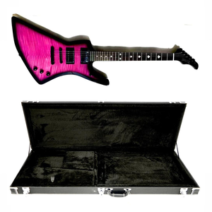 Guitarra Eléctrica Hardluck Kings Ultra Rare 18 Limited Magenta Burst Explorer Lady Luck de Eatern Music con Estuche Rígido - Product Image 1