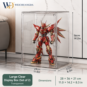กล่องอะคริลิคใสสำหรับจัดแสดงโมเดล LEGO และ <span class=keywords><strong>Gundam</strong></span> ป้องกันฝุ่น สำหรับฟิกเกอร์ ของเล่น และโมเดลจิ๋ว - Product Image 6