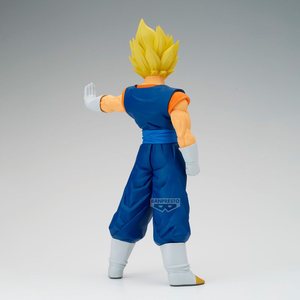 Figurine d'anime <span class=keywords><strong>Super</strong></span> <span class=keywords><strong>Saiyan</strong></span> aux <span class=keywords><strong>cheveux</strong></span> dorés et combinaison bleue, sous licence officielle Banpresto, 7 pouces, échelle 1/12, PVC ABS, emballage d'origine - Bureau - Product Image 2