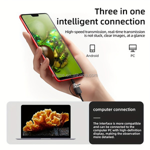 Ikeme giá rẻ Giá 3 trong 1 Type-C USB xách tay kính hiển vi điện tử dẫn điện thoại di động sửa chữa kính hiển vi USB kính hiển vi kỹ thuật số - Product Image 5