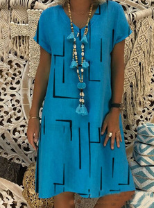 Abiti da Donna Personalizzabili con Logo, Stile di Tendenza, Stampa Digitale, Scollo a V, Taglie <span class=keywords><strong>Plus</strong></span>, Alla Moda e Comodi - Product Image 5