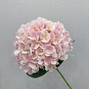 French Style <b>Hydrangea</b> <b>Artificial</b> Flower Single Branch Silk High Simulation Wedding Decoration - Product Image 2