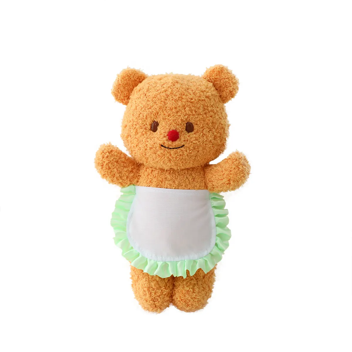 Mantequilla oso delantal oso lindo juguete de peluche regalo para niños Oso de dibujos animados juguete Regalo de Cumpleaños 2024 Venta caliente