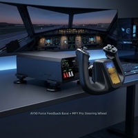 MOZA YOKE Combo de vol multifonctionnel et quadrant d'accélérateur (AY210/AY90) – Ensemble d'équipement de simulation de vol DCS