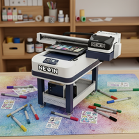 NEWIN Nouvelle imprimante à plat UV automatique avec tête d'impression I3200/I1600, encre CMYK pour carton, acrylique et plus