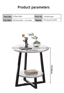 Eigentijdse Ijzeren Salontafel Voor Binnen-En Buitengebruik Voor Hotelappartement In De Slaapkamer Of Decoratief Ziekenhuis - Product Image 6