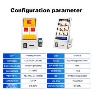 21.5 trong máy tính để bàn đặt hàng thiết bị đầu cuối <span class=keywords><strong>kiosk</strong></span> <span class=keywords><strong>Windows</strong></span> 10/11 mã vạch Mã QR cho siêu thị bán lẻ trung tâm mua sắm nhà hàng thức ăn nhanh - Product Image 4