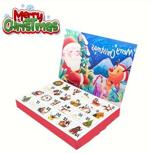 Holidaypac Noël Compte à rebours Calendrier Boîte Cadeau 24 Jours Xmas Avent Surprise Pack Avec Nourriture Jouet Boîte Aveugle pour Enfants - Product Image 4