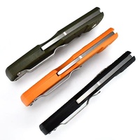 Klappmesser mit Clip-Point-Klinge aus 8Cr13MoV-Stahl, Griff aus Nylonfaser, Sicherheitsverriegelung, 3 Farben, OEM