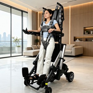 Robot de Asistencia para Caminar, Silla de Movilidad Eléctrica con Función de Pararse y Acostarse, Control Remoto Inalámbrico para Cuidadores - Product Image 2