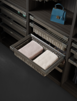 Range-chaussures coulissant en aluminium Galaxy à fermeture douce, boîte de rangement pour armoire avec tiroir organisateur à fermeture amortie pour armoire