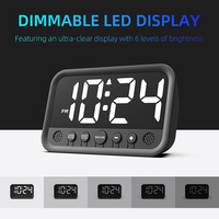 YIZHI Großhandel Intelligenter LED Digitaler Schlummerwecker Modernes Design Elektronische Tischuhr für Zuhause Büro Schlafzimmer