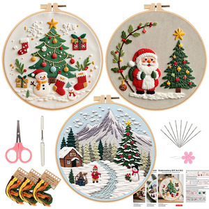 Hot Sale Giraffe Embroidery Set Cross Stitch Sets Embroidery Kits Set Embroidery Kit for Beginners Cross Stitch
