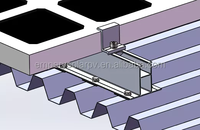 Mini pince de toit universelle en métal pour panneaux solaires Supports de montage de toit sur rail Installation facile Système de montage solaire