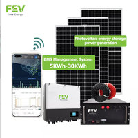 Onduleur tout-en-un 51.2V 15KWh LiFePO4 Lithium Stockage d'énergie domestique IP65 empilable CAN Communication