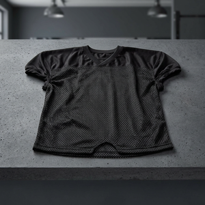Women's <b>Black</b> <b>Mesh</b> Short <b>Sleeve</b> <b>Top</b> Round Neck Breathable Polyester Solid Color Summer Shirt Regular Fit Pullover Style - Product Image 1
