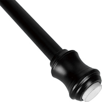 Tringle à rideau télescopique légère et réglable à tension par ressort, blanche, avec verrouillage par torsion, sans outils, sans perçage, pour maison, appartement, hôtel