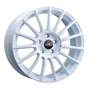 Cerchi in Lega Superturismo TGR-WRT 8X18 5X114.3 ET 45แข่งสีขาว + ตัวอักษรสีแดง - Product Image 1