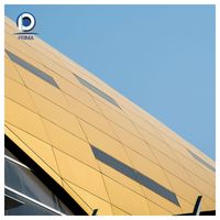 Panneau en aluminium perforé pour la décoration de façades de bâtiments et les systèmes muraux ventilés