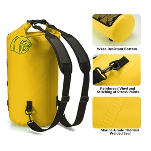 Bolsa Impermeable Piscifun de PVC Unisex, Mochila Flotante de 20L con Funda Impermeable para Teléfono, para Navegación, Kayak, Pesca, Negra, para Campamento - Product Image 6