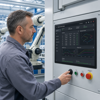 PC tout-en-un industriel 15,6 pouces avec écran tactile capacitif Intel Core, ordinateur à écran LCD, poste de travail de contrôle de mouvement PLC