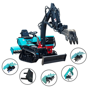 Suministro de fábrica: Tractor compacto de orugas de caucho, rotocultivador, excavadora, miniexcavadora - Product Image 1