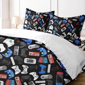 Juego de Fundas de Edredón y Fundas de Almohada de Microfibra con Diseño de Mando de Videojuegos, 200x200cm, 2 Fundas de Almohada de 65x65cm, Ropa de Cama Resistente a la Decoloración para Niños - Product Image 2