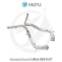 Pour Mercedes Benz G63 AMG, échappement sport, downpipe, qualité supérieure, bouclier thermique, tuyaux d'échappement
