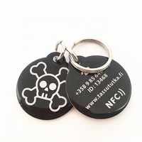 Günstige Metall Edelstahl PVC-Druck Benutzer definiertes Logo Einzigartige ID-Tag QR-Code Hunde halsbänder Pet Tag Pet Produkte