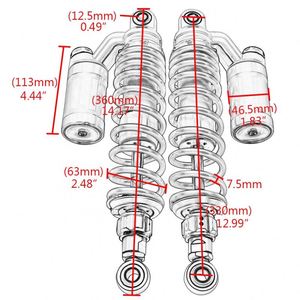 Accessoires universels de moto 330mm 350mm pour Yamaha Scooter ATV Quad D15 - Product Image 6
