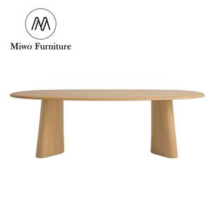 Stile di lusso contemporaneo sala da pranzo mobili tavolo di alta qualità 6 8 tavolo da pranzo per sedia ristorante ovale in legno di quercia - Product Image 1