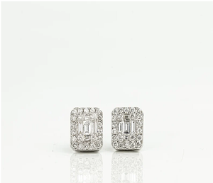 Ensemble de boucles d'oreilles en diamants cultivés en laboratoire de qualité supérieure, or massif, 0,58 ct, diamants créés en laboratoire, bijoux fins, cadeau pour femmes - Product Image 1