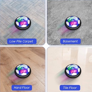 Ensemble de jeu de hockey et de football flottant 3 en 1 rechargeable avec 2 buts – Jouet électrique pour enfants - Product Image 6