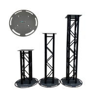 Kkmark – accessoires de treillis circulaire de nouveau design, plaques de base en acier pour les événements totem dj cabine de musique, structure d'éclairage