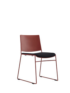 Silla Escolar Apilable Ligera con Base de Trineo y Cojín de Tela para Aula o Sala de Capacitación - Product Image 5