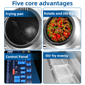 <span class=keywords><strong>Robot</strong></span> de cuisine automatique en acier inoxydable pour sauter les aliments, <span class=keywords><strong>cuiseur</strong></span> de <span class=keywords><strong>riz</strong></span> frit rotatif 5000-10000W XZ-TGQ30T - Product Image 3