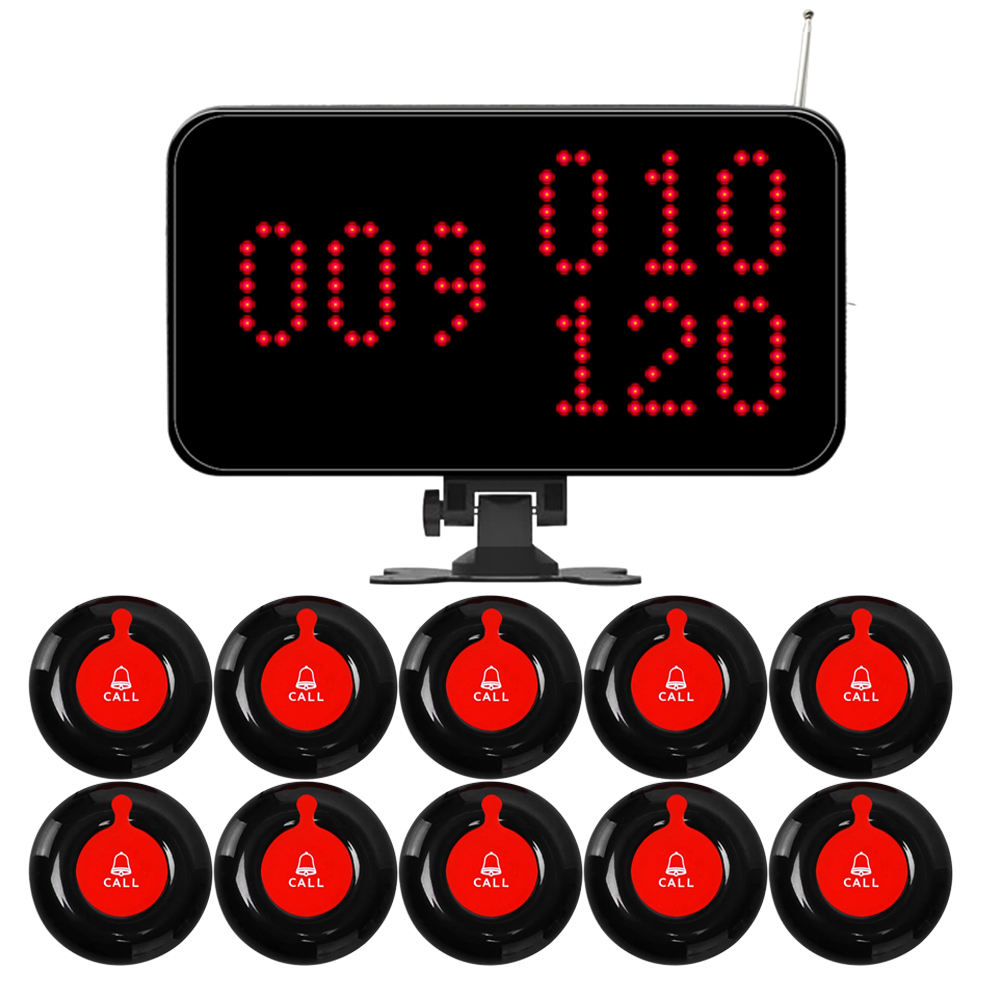 Système d'appel sans fil noir