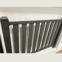 Système de garde-corps en verre pour balcon et escalier extérieur de fabrication chinoise gris foncé pour villas avec finition thermolaquée et piscine
