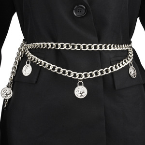 Chaîne de taille pour femme en alliage de zinc, style hip-hop, à boucles multiples, pour usage quotidien, chaîne de corps tendance - Product Image 5