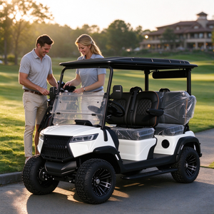 Carrito de Golf de Lujo para 4 Personas, Elevado, con Múltiples Opciones de Color Personalizado, Carro de Golf Eléctrico para Villas Privadas y Propiedades - Product Image 1
