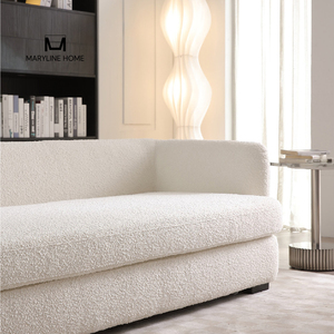 Wholesale Modern Luxury Boucle Corner <b>Sofa</b> L Shaped Sectional <b>Sofa</b> <b>for</b> Living Room Apartment Hotel Project - Product Image 3