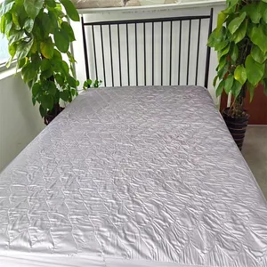 高品质定制100% 天丝床垫简约设计绗缝防水面料贴合床单