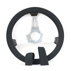 Accesorios de Interior de coche duraderos de lujo de fábrica cubierta de <span class=keywords><strong>volante</strong></span> de silicona de tacto suave - Product Image 3