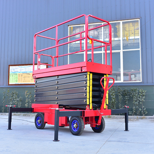 Xe nâng người dạng kéo <span class=keywords><strong>c</strong></span>ắt thủy lự<span class=keywords><strong>c</strong></span> 4M 6M 8M 10M 12M 14M, điện 220V 380V, di động, dùng cho kho hàng - Product Image 6