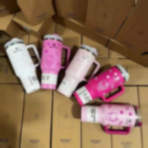 Wholesale KT St Double Wall Stainless Steel Insulated Water Bottle Branded New Luxury 40oz Tumbler Travel <b>Cup</b> With Handle - Product Image 5