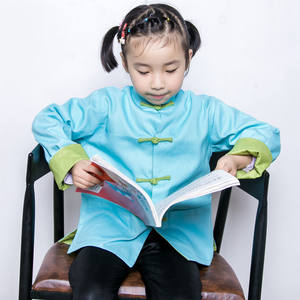 Veste de costume Tang chinois pour garçons enfants costume traditionnel chinois <span class=keywords><strong>tenue</strong></span> de nouvel an manteau imprimé Dragon - Product Image 4