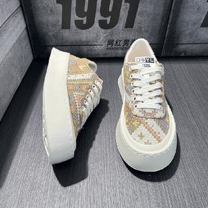 Chaussures de sport classiques en toile de style chinois <span class=keywords><strong>authentique</strong></span> 2025, de haute qualité, broderie de haute qualité, style de marche tendance - Product Image 5