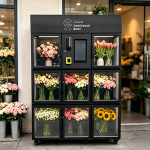 JOYVEND Distributeur automatique de fleurs à 8 compartiments individuels / Idées de petites entreprises Distributeur automatique de fleurs - Product Image 3