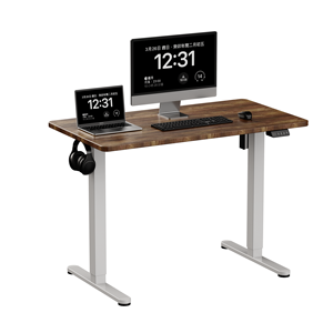 Bureau de bureau ergonomique électrique à prix personnalisé Table élévatrice assis-debout à cadre métallique convertible au design moderne avec ordinateur de bureau - Product Image 4